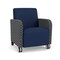Lesro Siena Guest Chair w/ Front Casters, Walnut Legs, MD Ink Back, MD Ink Seat, RS Echo Panels SN1101 - alternate 1